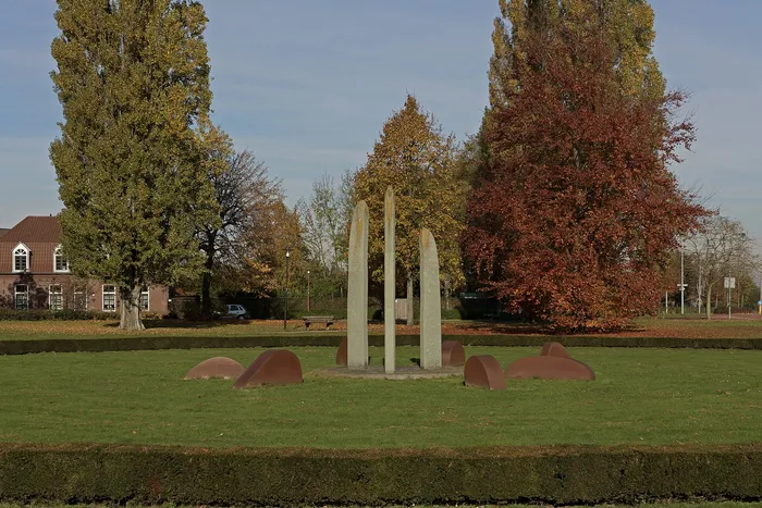 Sculptuur bij de rotonde aan de Kloosterstraat in Grubbenvorst